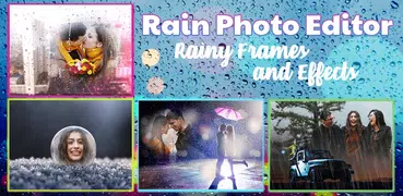 Regen Effekt Rahmen für Fotos