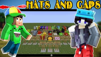 Chapéus e bonés mod MCPE Cartaz