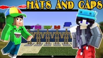 Chapéus e bonés mod MCPE imagem de tela 1