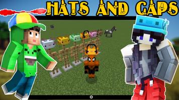 Chapéus e bonés mod MCPE imagem de tela 2