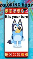 Bluey Coloring Book poster