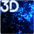 Blue Particles Live Wallpaper icône