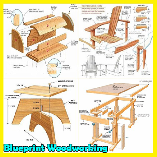 Idea di lavorazione del legno di cianografia