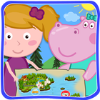 Hippo et Clara: des puzzles animés icône