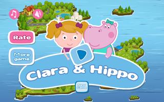 Hippo et Clara: des puzzles animés Affiche