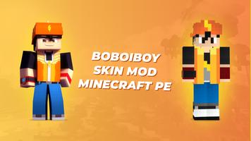 BoboiBoy Skin Mod Minecraft PE Affiche