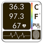 Body Temperature Fever : Thermometer Records Diary ikona