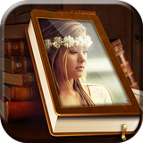 Kitap fotoğraf çerçevesi simgesi