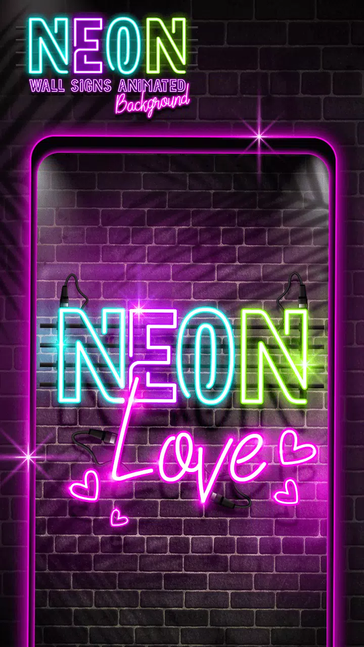 Tải xuống APK Văn Bản Neon Hình Nền Sống cho Android