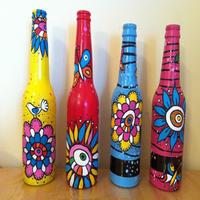 Bottle Painting Designs-poster