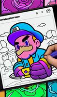 Brawl Stars Coloring Book पोस्टर