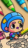 Brawl Stars Coloring Book captura de pantalla 2