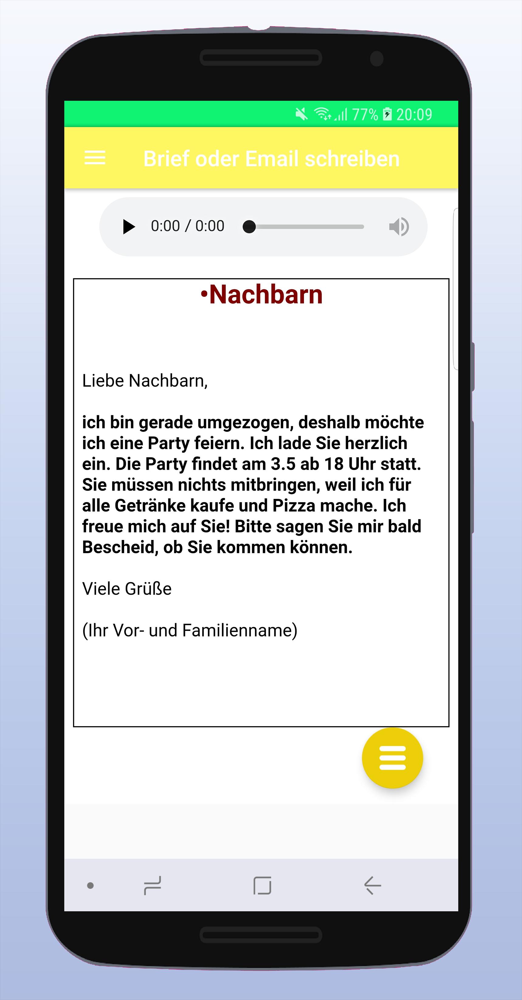 Brief oder Email schreiben for Android - APK Download - 