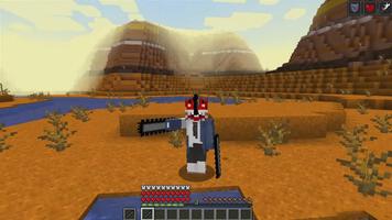 Denji Motosserra mod Minecraft Cartaz