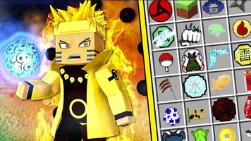 Anime Naruto Mod for Minecraft Affiche