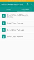 Broad Chest Exercise Videos - Six Pack Abs Workout capture d'écran 1