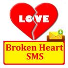 Broken Heart SMS Text Message icon