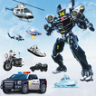 USA Police Car Truck Jet Robot