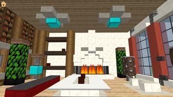 Furniture builds for Minecraft الملصق