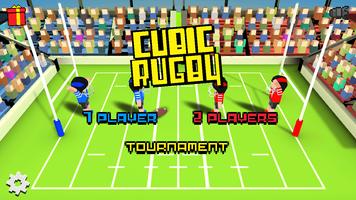 Cubic Football 3D Affiche