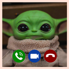 Cute Baby Yoda Fake call Zeichen