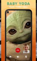 Cute Baby Yoda Fake call Affiche