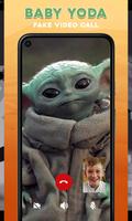 Cute Baby Yoda Fake call capture d'écran 1
