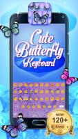 پوستر Cute Butterfly Keyboard
