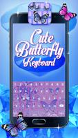 برنامه‌نما Cute Butterfly Keyboard عکس از صفحه