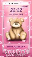 Cute Pink Lock Screen Poster