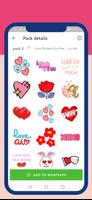 Love Stickers Romantic WAStick Affiche