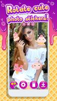 Pegatinas para Chicas Kawaii Editor de Fotos captura de pantalla 2