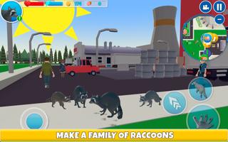 Raccoon Adventure Simulator 3D captura de pantalla 2