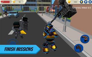 Robot Hero: City Simulator 3D poster