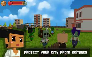 Zombie Blocky Hunter Cartaz