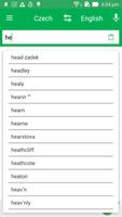 Czech English Dictionary syot layar 1