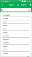 Czech English Dictionary capture d'écran 1
