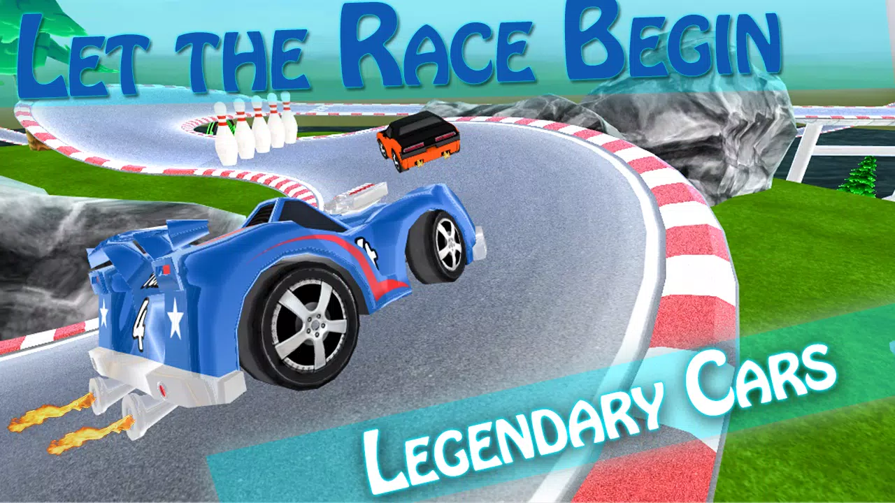 Cartoon Stunt Car Game Two Players Gameplay 