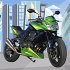 Motorradsimulator Zeichen