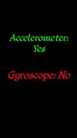 accéléromètre gyro et test de  Affiche