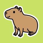 Capybara Stickers Zeichen