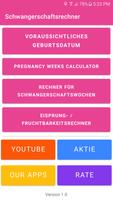 Schwangerschaftsrechner Plakat