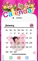 Calendar photo frames 2022 poster