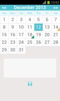 calendário mensal aplicativo Cartaz