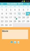 calendário mensal aplicativo imagem de tela 3