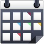 calendrier avec couleurs icône