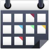 calendario con colores icono