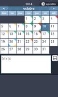 calendario con colores Poster