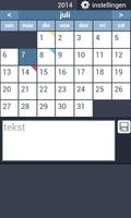 Kalender met kleuren-poster