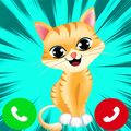 Cat talking fake call